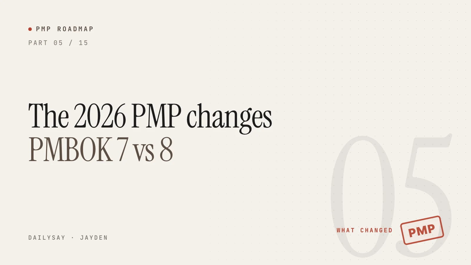 Everything That Changed in the 2026 PMP Exam, Plus PMBOK 7th vs 8th Edition