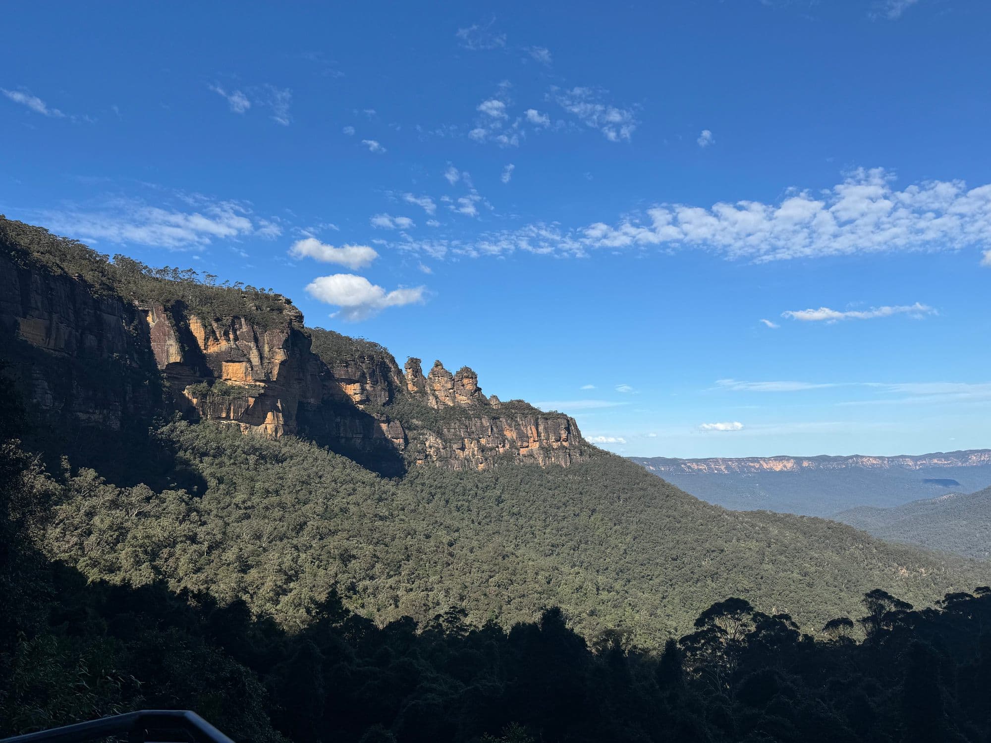 The Three Sisters above the Jamison Valley in afternoon light